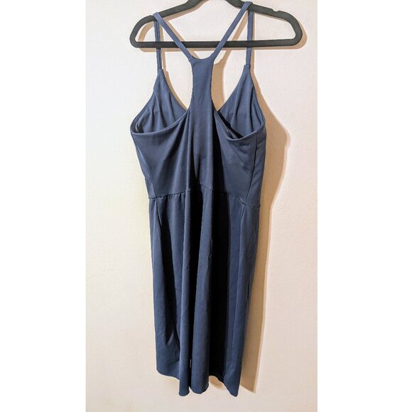 Halara Softlyzero Backless Racerback Split Asymmetric Crossover Hem Ruched Mini - Picture 6 of 7